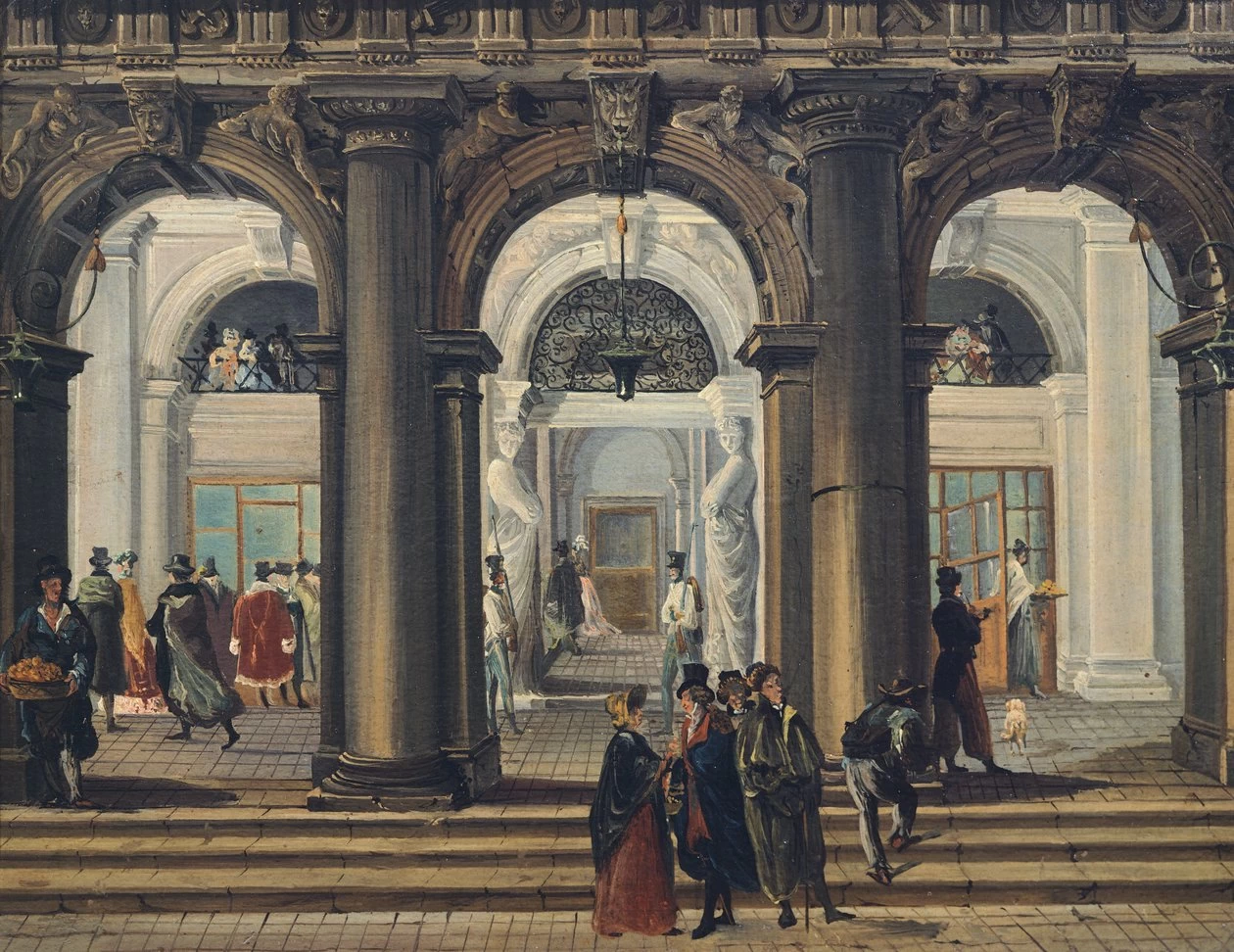 L'ingresso della Biblioteca Marciana, Venezia 1
